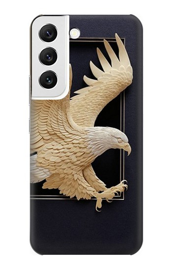 W1383 Paper Sculpture Eagle Case Cover Custodia e Flip Case per Samsung Galaxy S22