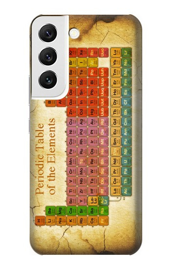 W2934 Vintage Periodic Table of Elements Case Cover Custodia e Flip Case per Samsung Galaxy S22
