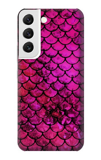 W3051 Pink Mermaid Fish Scale Case Cover Custodia e Flip Case per Samsung Galaxy S22