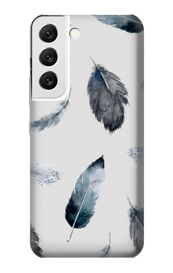 W3085 Feather Paint Pattern Case Cover Custodia e Flip Case per Samsung Galaxy S22