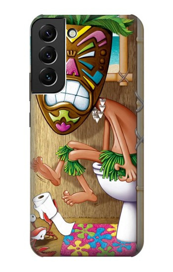 W1702 Tiki Man Toilet Case Cover Custodia e Flip Case per Samsung Galaxy S22 Plus