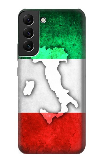W2338 Italy Flag Case Cover Custodia e Flip Case per Samsung Galaxy S22 Plus
