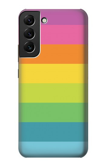 W2363 Rainbow Pattern Case Cover Custodia e Flip Case per Samsung Galaxy S22 Plus