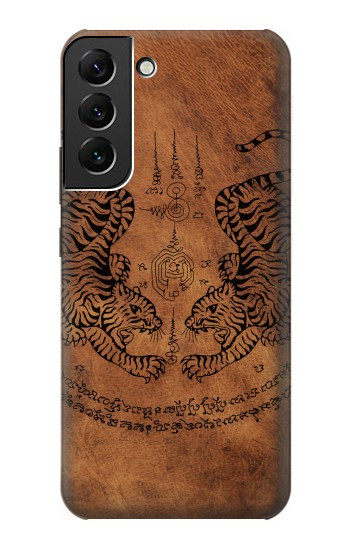W3209 Sak Yant Twin Tiger Case Cover Custodia e Flip Case per Samsung Galaxy S22 Plus