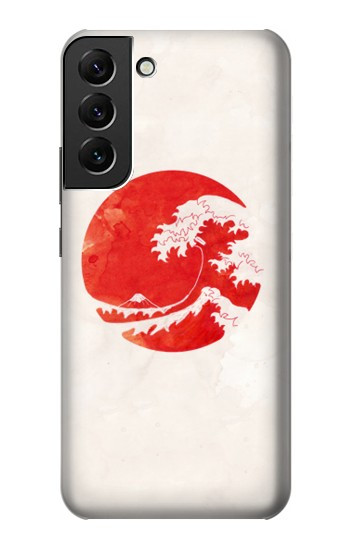 W3237 Waves Japan Flag Case Cover Custodia e Flip Case per Samsung Galaxy S22 Plus