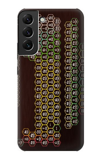 W3544 Neon Honeycomb Periodic Table Case Cover Custodia e Flip Case per Samsung Galaxy S22 Plus W3544 Neon Honeycomb Periodic Table Case Cover Custodia e Flip Case per Samsung Galaxy S22 Plus