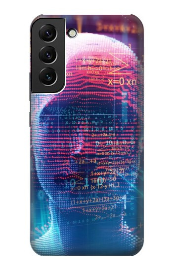 W3800 Digital Human Face Case Cover Custodia e Flip Case per Samsung Galaxy S22 Plus