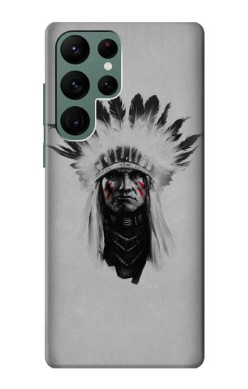 W0451 Indian Chief Case Cover Custodia e Flip Case per Samsung Galaxy S22 Ultra