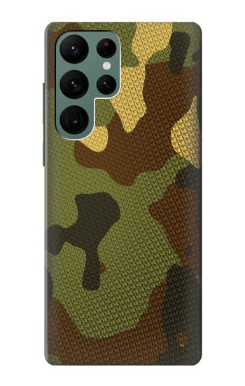 W1602 Camo Camouflage Graphic Printed Case Cover Custodia e Flip Case per Samsung Galaxy S22 Ultra