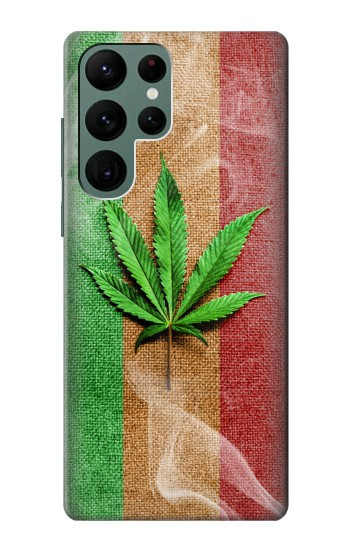 W2109 Marijuana Rasta Flag Case Cover Custodia e Flip Case per Samsung Galaxy S22 Ultra