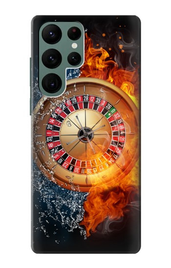 W2289 Roulette Casino Gamble Case Cover Custodia e Flip Case per Samsung Galaxy S22 Ultra