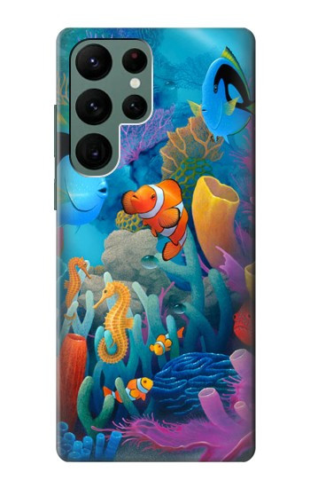 W3227 Underwater World Cartoon Case Cover Custodia e Flip Case per Samsung Galaxy S22 Ultra W3227 Underwater World Cartoon Case Cover Custodia e Flip Case per Samsung Galaxy S22 Ultra