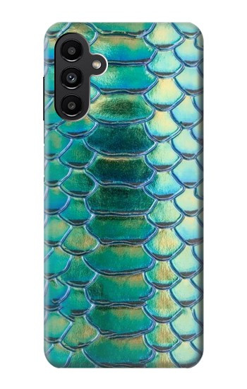 W3414 Green Snake Scale Graphic Print Case Cover Custodia e Flip Case per Samsung Galaxy A13 5G