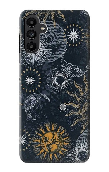 W3702 Moon and Sun Case Cover Custodia e Flip Case per Samsung Galaxy A13 5G