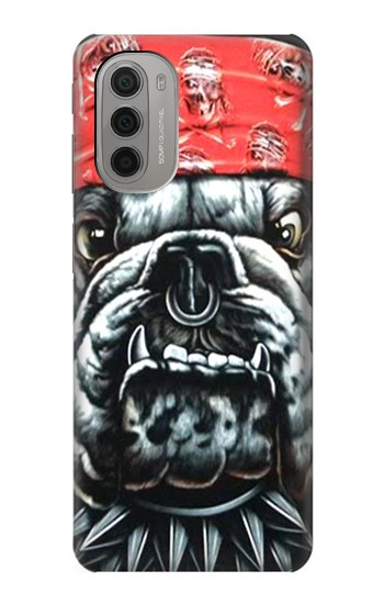 W0100 Bulldog American Football Case Cover Custodia e Flip Case per Motorola Moto G51 5G