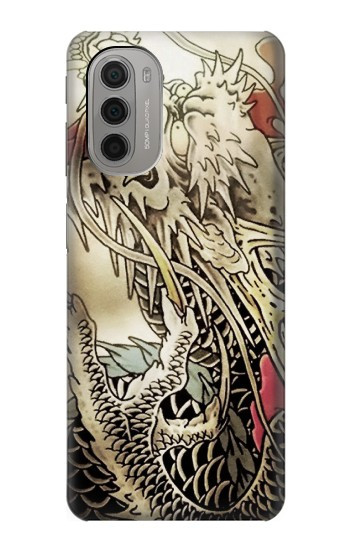 W0122 Yakuza Tattoo Case Cover Custodia e Flip Case per Motorola Moto G51 5G