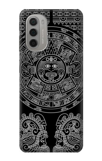 W1838 Mayan Pattern Case Cover Custodia e Flip Case per Motorola Moto G51 5G