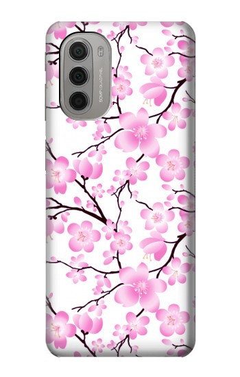 W1972 Sakura Cherry Blossoms Case Cover Custodia e Flip Case per Motorola Moto G51 5G
