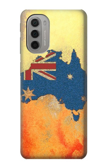 W2494 Australia Flag Map Rock Texture Case Cover Custodia e Flip Case per Motorola Moto G51 5G