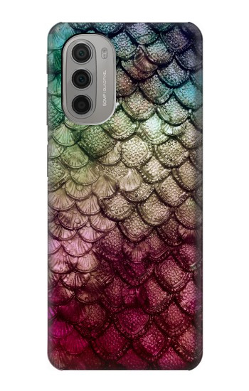 W3539 Mermaid Fish Scale Case Cover Custodia e Flip Case per Motorola Moto G51 5G