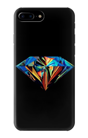 W3842 Abstract Colorful Diamond Case Cover Custodia e Flip Case per iPhone 7 Plus, iPhone 8 Plus
