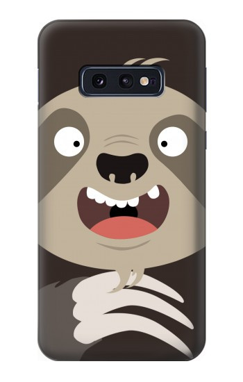 W3855 Sloth Face Cartoon Case Cover Custodia e Flip Case per Samsung Galaxy S10e