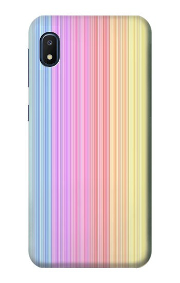 W3849 Colorful Vertical Colors Case Cover Custodia e Flip Case per Samsung Galaxy A10e