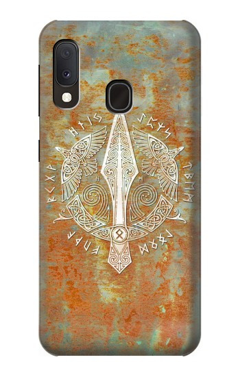W3827 Gungnir Spear of Odin Norse Viking Symbol Case Cover Custodia e Flip Case per Samsung Galaxy A20e