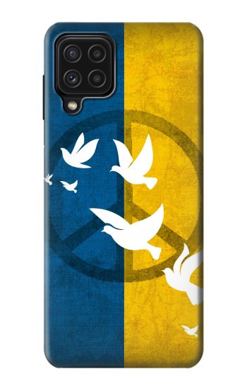 W3857 Peace Dove Ukraine Flag Case Cover Custodia e Flip Case per Samsung Galaxy A22 4G