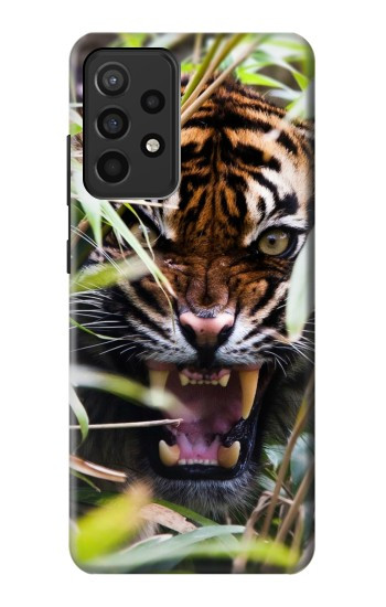 W3838 Barking Bengal Tiger Case Cover Custodia e Flip Case per Samsung Galaxy A52, Galaxy A52 5G