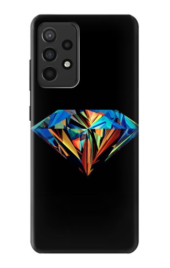 W3842 Abstract Colorful Diamond Case Cover Custodia e Flip Case per Samsung Galaxy A52, Galaxy A52 5G