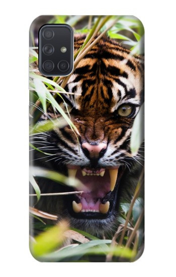 W3838 Barking Bengal Tiger Case Cover Custodia e Flip Case per Samsung Galaxy A71