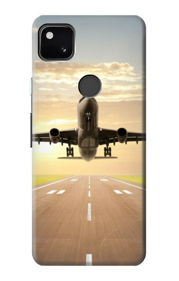 W3837 Airplane Take off Sunrise Case Cover Custodia e Flip Case per Google Pixel 4a