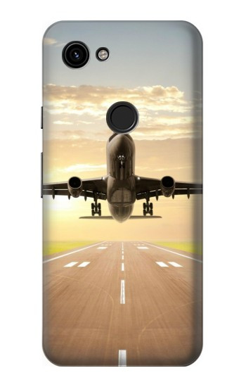 W3837 Airplane Take off Sunrise Case Cover Custodia e Flip Case per Google Pixel 3a