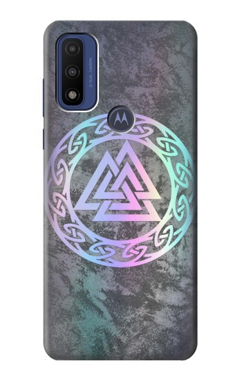 W3833 Valknut Odin Wotans Knot Hrungnir Heart Case Cover Custodia e Flip Case per Motorola G Pure