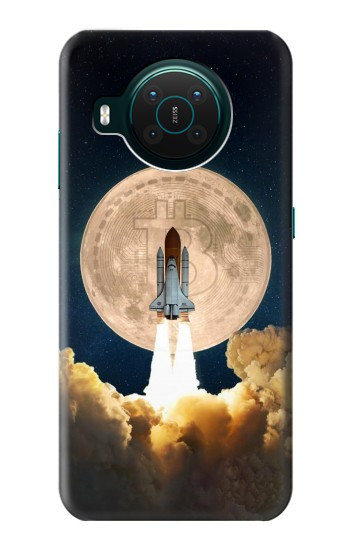 W3859 Bitcoin to the Moon Case Cover Custodia e Flip Case per Nokia X10