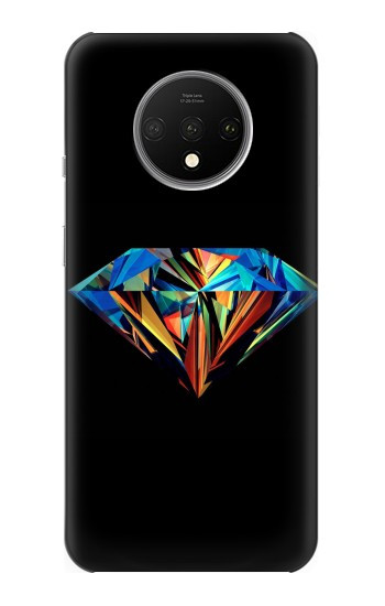 W3842 Abstract Colorful Diamond Case Cover Custodia e Flip Case per OnePlus 7T