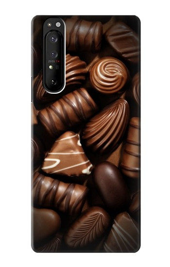 W3840 Dark Chocolate Milk Chocolate Lovers Case Cover Custodia e Flip Case per Sony Xperia 1 III
