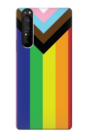 W3846 Pride Flag LGBT Case Cover Custodia e Flip Case per Sony Xperia 1 III