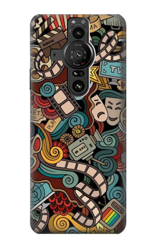 W3480 Movie Acting Entertainment Case Cover Custodia e Flip Case per Sony Xperia Pro-I