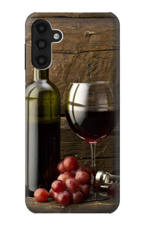 W1316 Grapes Bottle and Glass of Red Wine Case Cover Custodia e Flip Case per Samsung Galaxy A13 4G