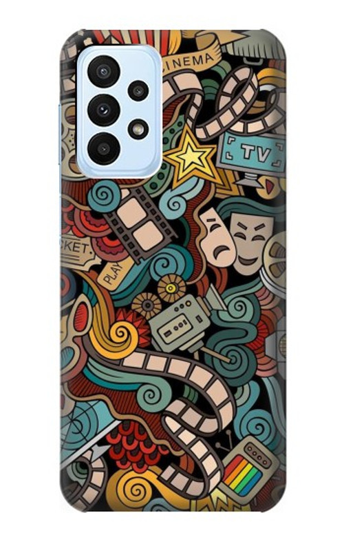 W3480 Movie Acting Entertainment Case Cover Custodia e Flip Case per Samsung Galaxy A23