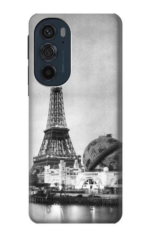 W2350 Old Paris Eiffel Tower Case Cover Custodia e Flip Case per Motorola Edge 30 Pro