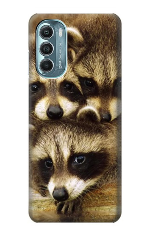W0977 Baby Raccoons Case Cover Custodia e Flip Case per Motorola Moto G Stylus 5G (2022)