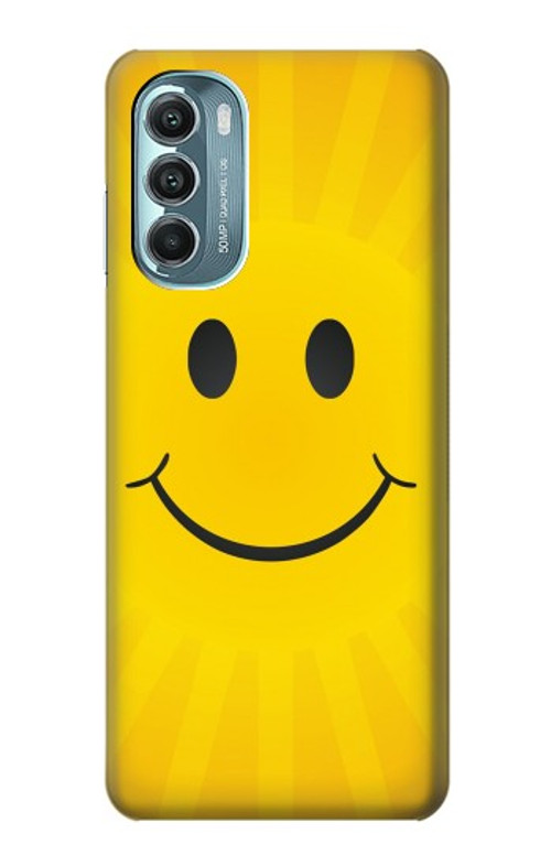 W1146 Yellow Sun Smile Case Cover Custodia e Flip Case per Motorola Moto G Stylus 5G (2022)