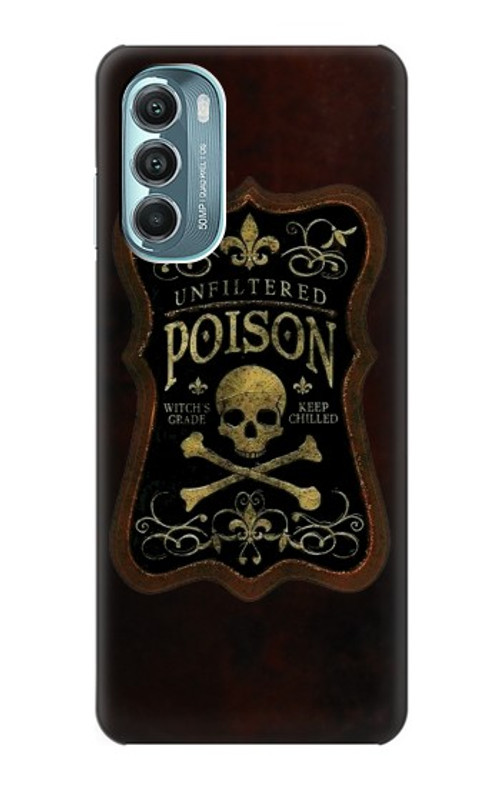 W2649 Unfiltered Poison Vintage Glass Bottle Case Cover Custodia e Flip Case per Motorola Moto G Stylus 5G (2022)