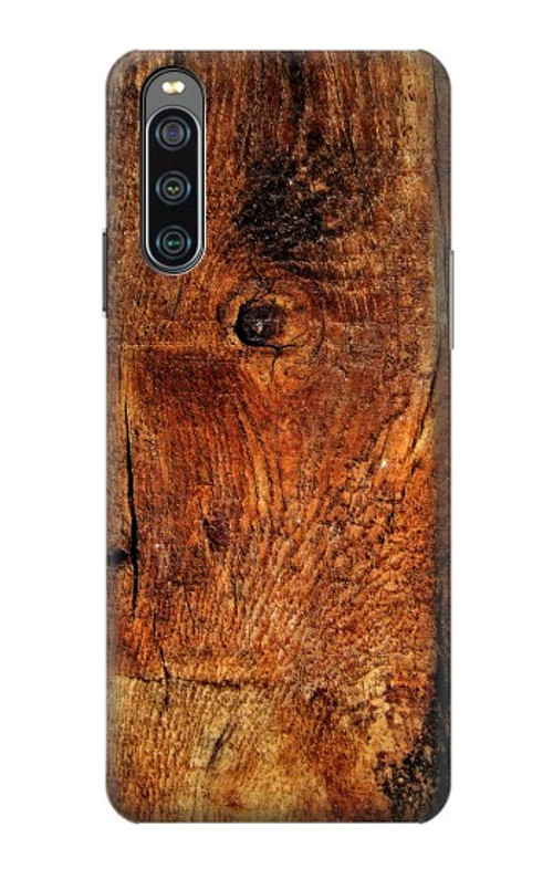 W1140 Wood Skin Graphic Case Cover Custodia e Flip Case per Sony Xperia 10 IV