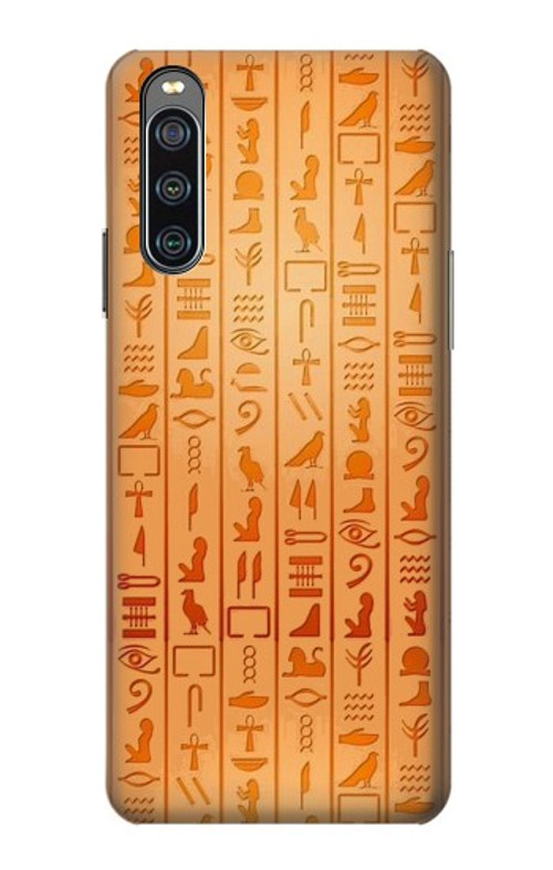 W3440 Egyptian Hieroglyphs Case Cover Custodia e Flip Case per Sony Xperia 10 IV