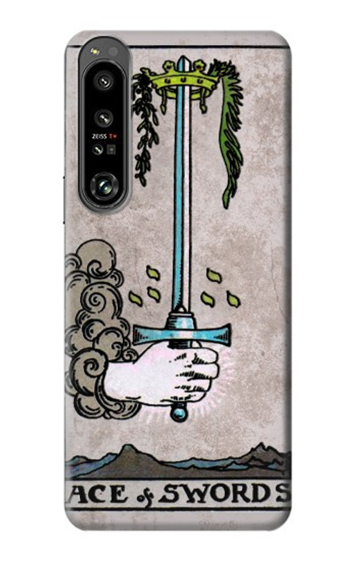W2482 Tarot Card Ace of Swords Case Cover Custodia e Flip Case per Sony Xperia 1 IV