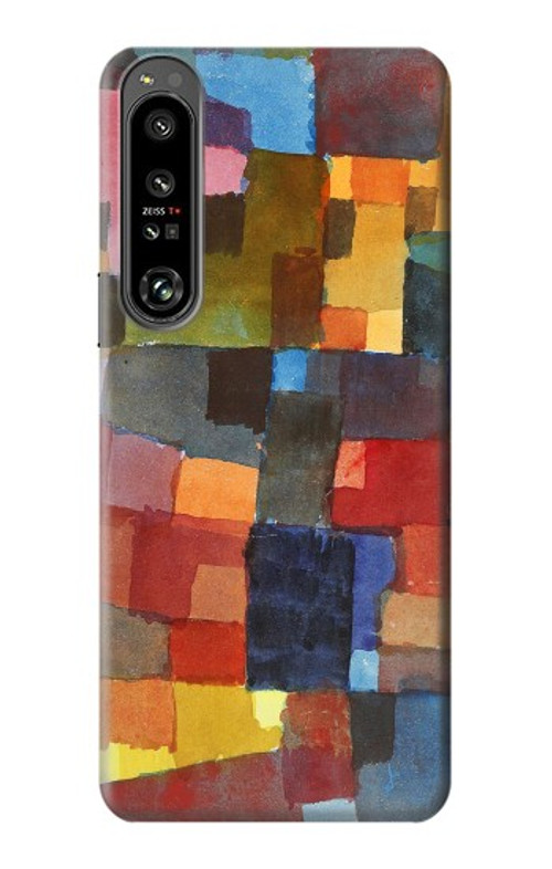 W3341 Paul Klee Raumarchitekturen Case Cover Custodia e Flip Case per Sony Xperia 1 IV